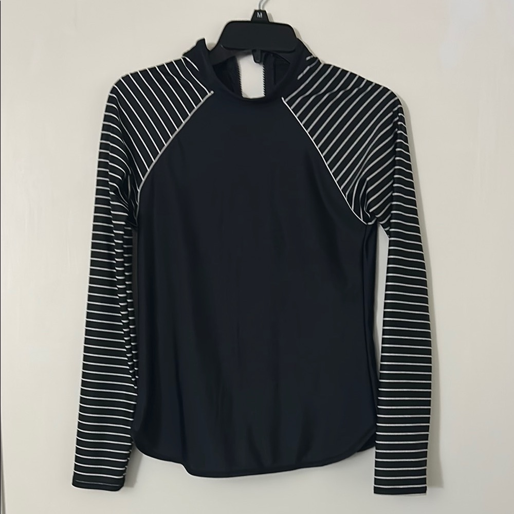 All in Motion Black and White Rash Guard